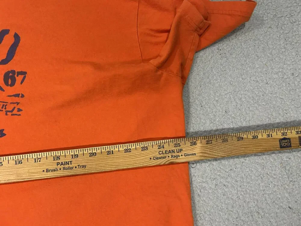 Polo Ralph Lauren Shirt Mens 2XL Orange Eagle New York USA T-Shirt Marines Army